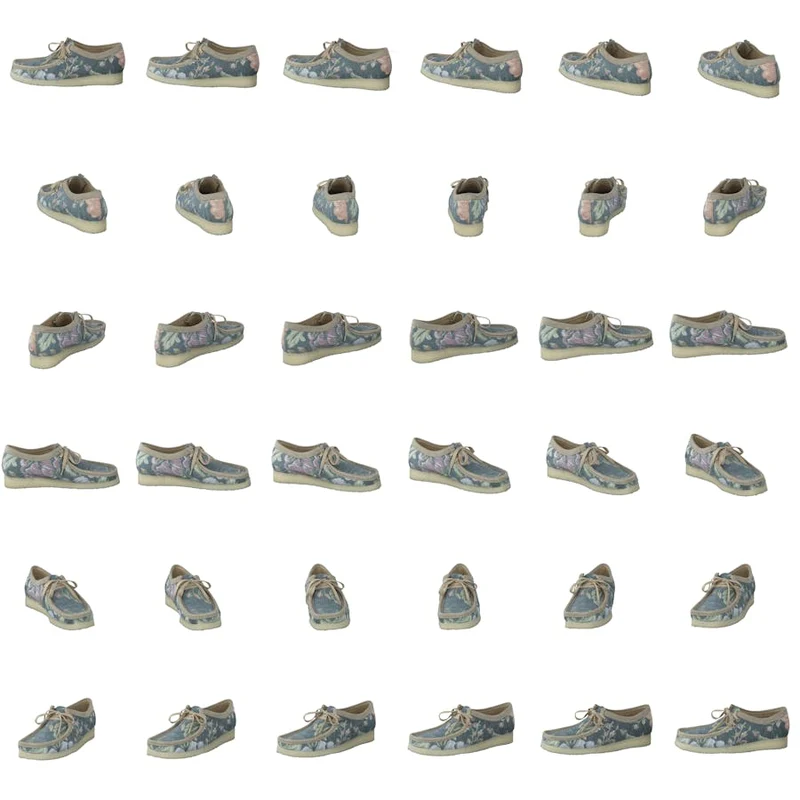 Wallabee Grey Floral
