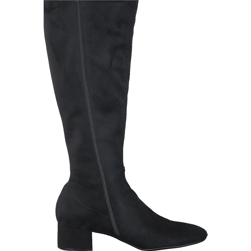 500 Black Suede Stretch Black