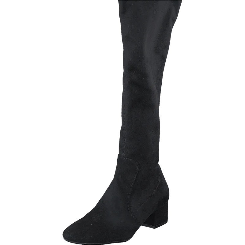 500 Black Suede Stretch Black