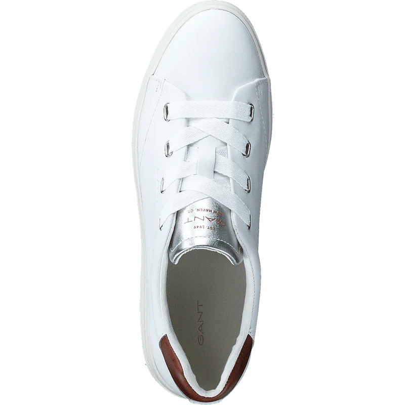Avona Sneaker White/cognac/silver