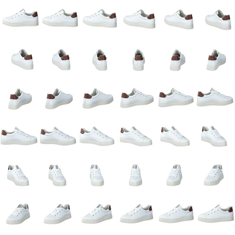 Avona Sneaker White/cognac/silver
