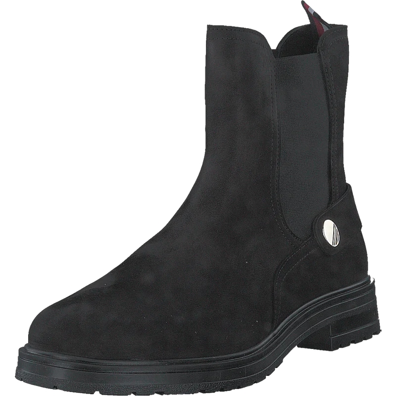 Th Coin Flat Boot Black