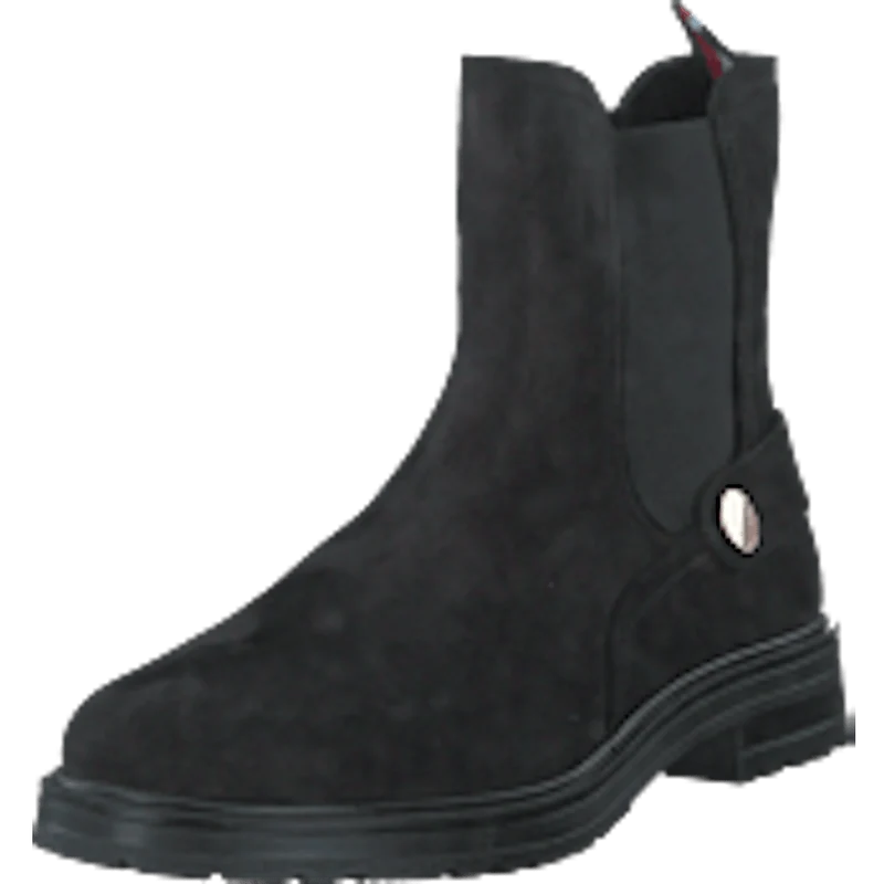 Th Coin Flat Boot Black