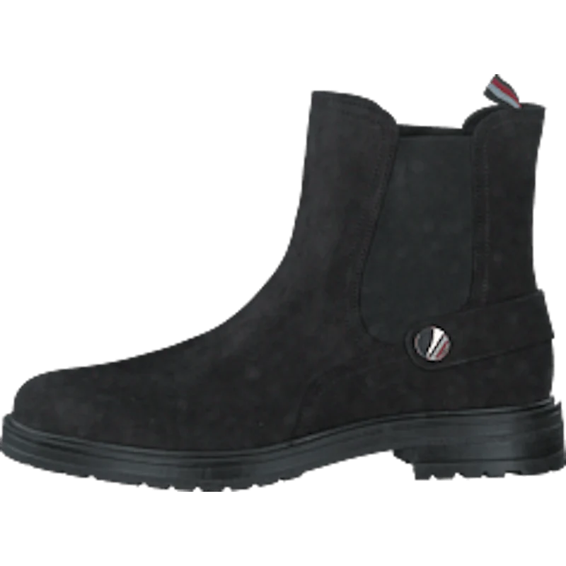 Th Coin Flat Boot Black
