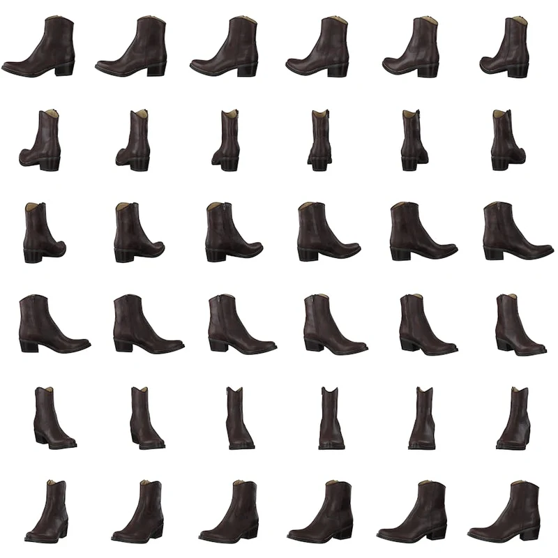 Mid Zip Boot Brown