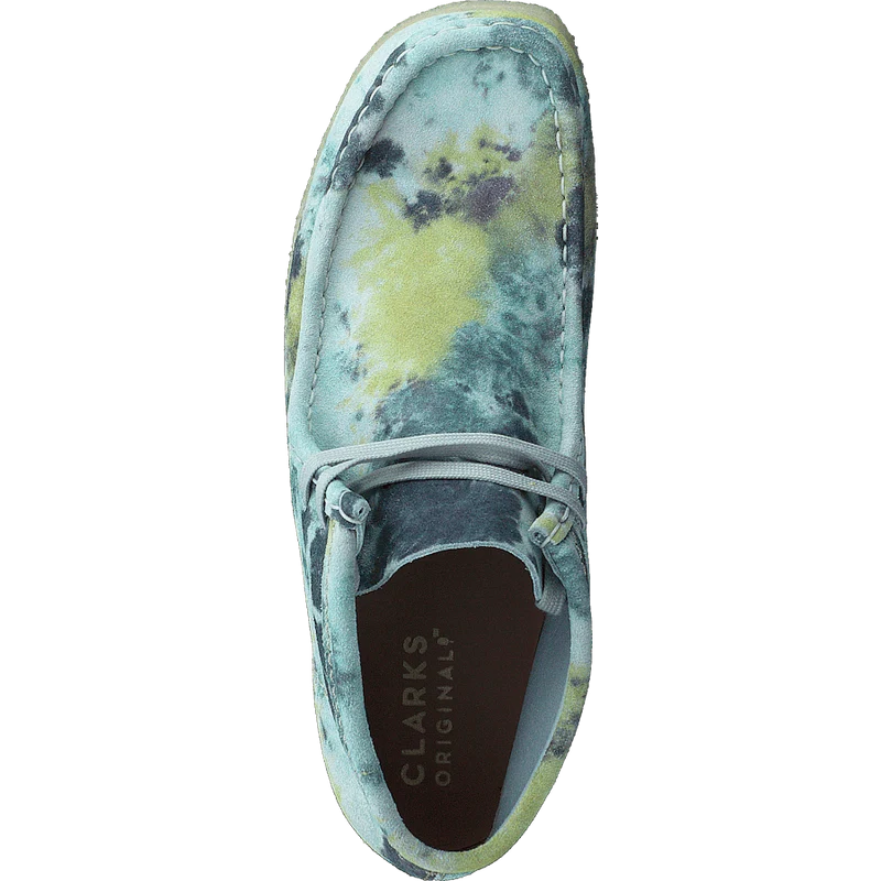 Wallabee Boot. Turquoise Tiedy