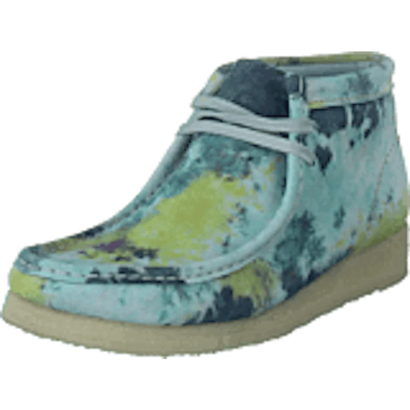Wallabee Boot. Turquoise Tiedy