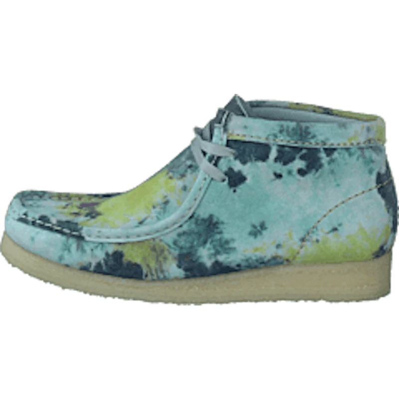 Wallabee Boot. Turquoise Tiedy