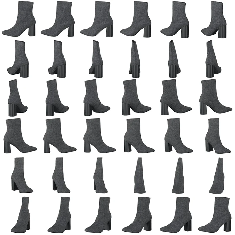 Biaellie Knit Boot Black 5