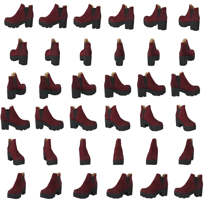 Mid Platform Boot Bordo