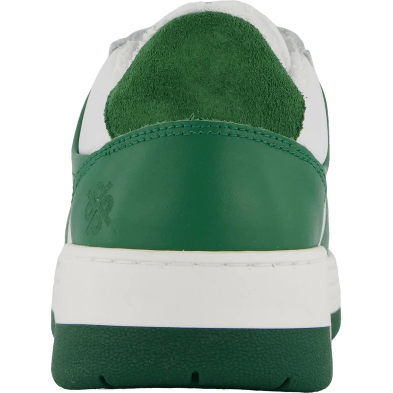 The Ella White Leather/green