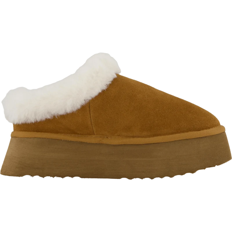 Chaplin Slide Chestnut Suede
