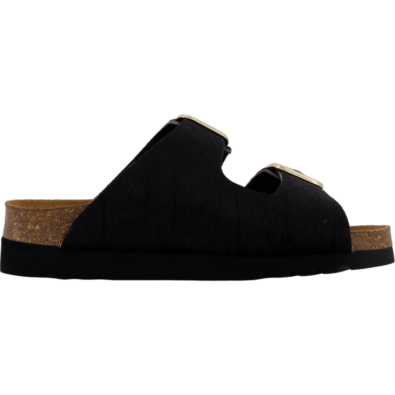 Ilary 2 Straps Fur Ad Black