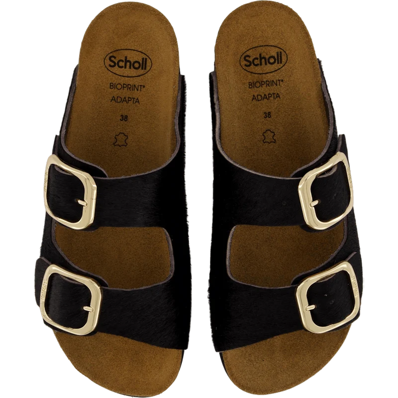 Ilary 2 Straps Fur Ad Black