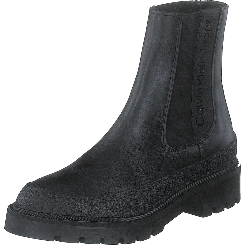 Combat Mid Chelsea Boot Rubber Black