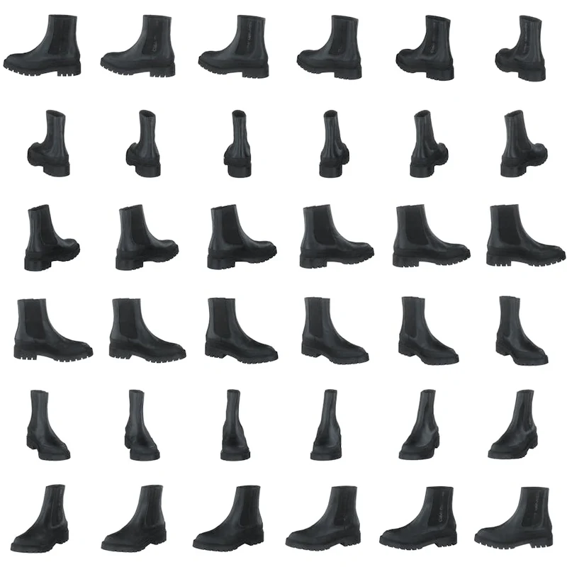 Combat Mid Chelsea Boot Rubber Black