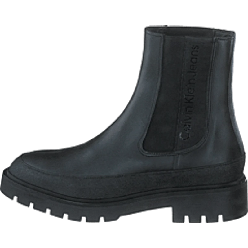 Combat Mid Chelsea Boot Rubber Black