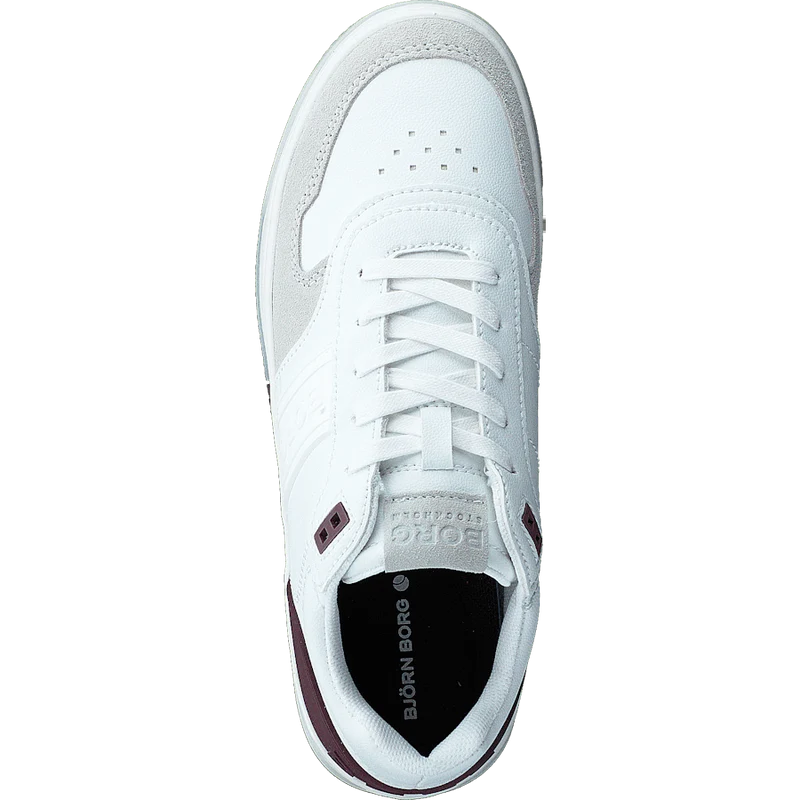 T2300 Ctr W White-burgundy