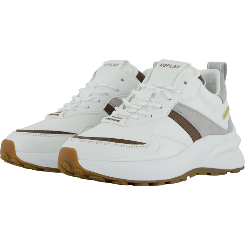 Athena Run White Brown