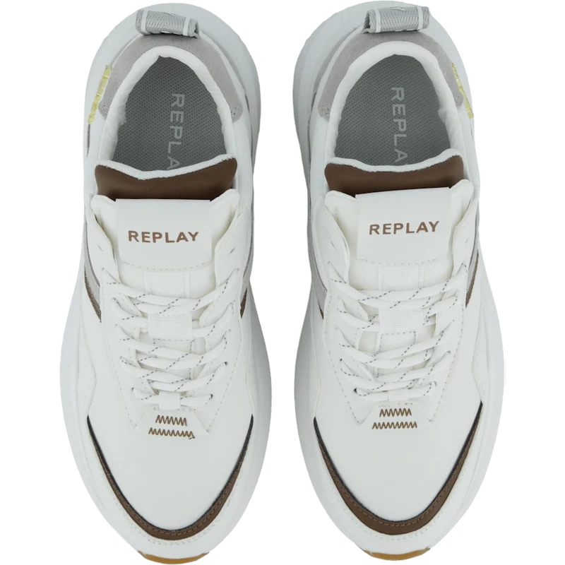 Athena Run White Brown