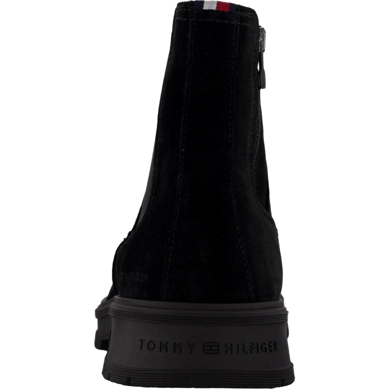 Hilfiger Suede Zip Chelsea Black