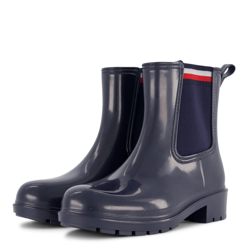 Corporate Elastic Rainboot Blue