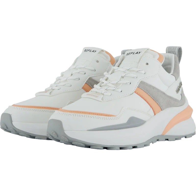 Athena Run White Orange
