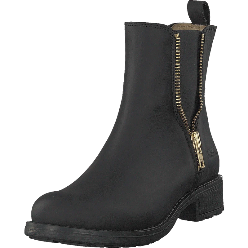 Low Chelsea Boot Black/shiny Gold