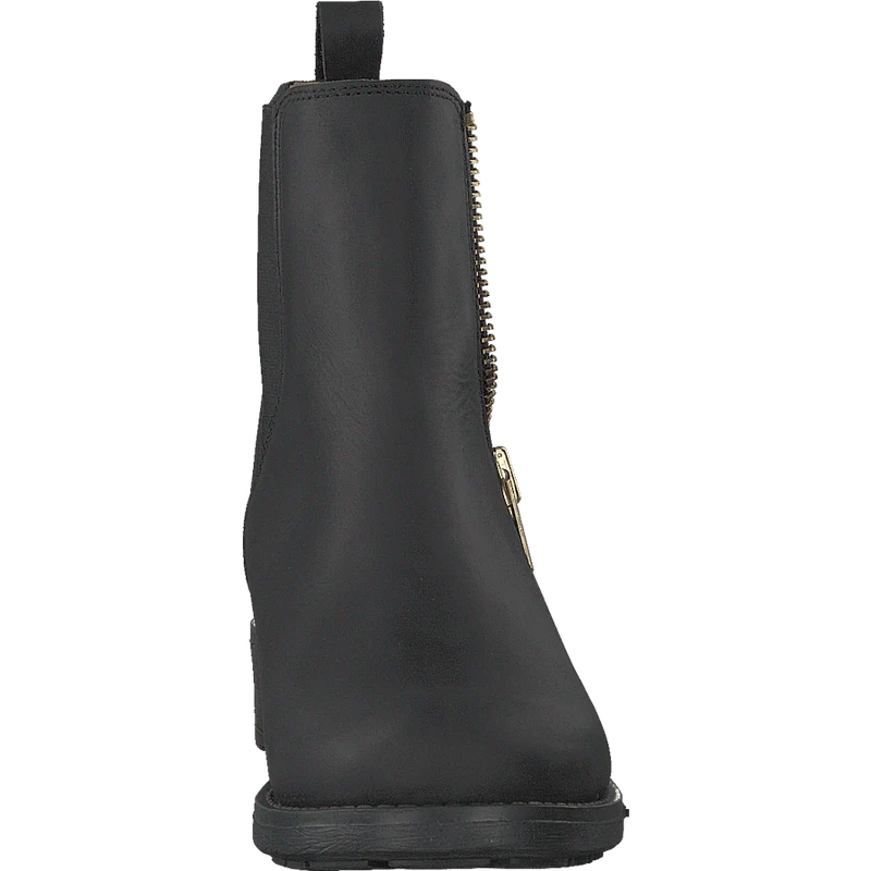 Low Chelsea Boot Black/shiny Gold