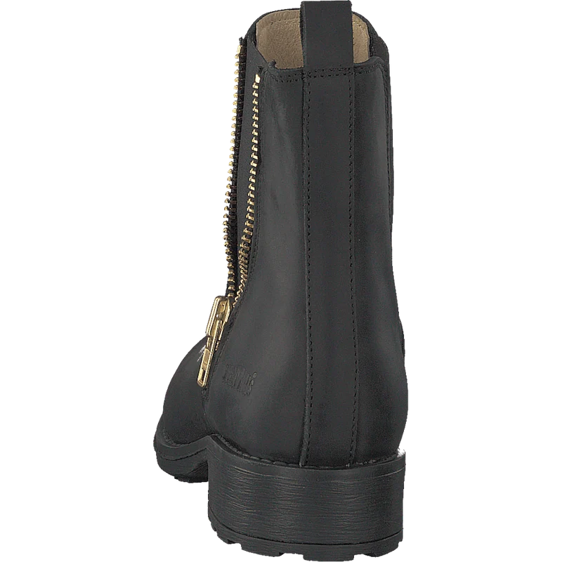Low Chelsea Boot Black/shiny Gold