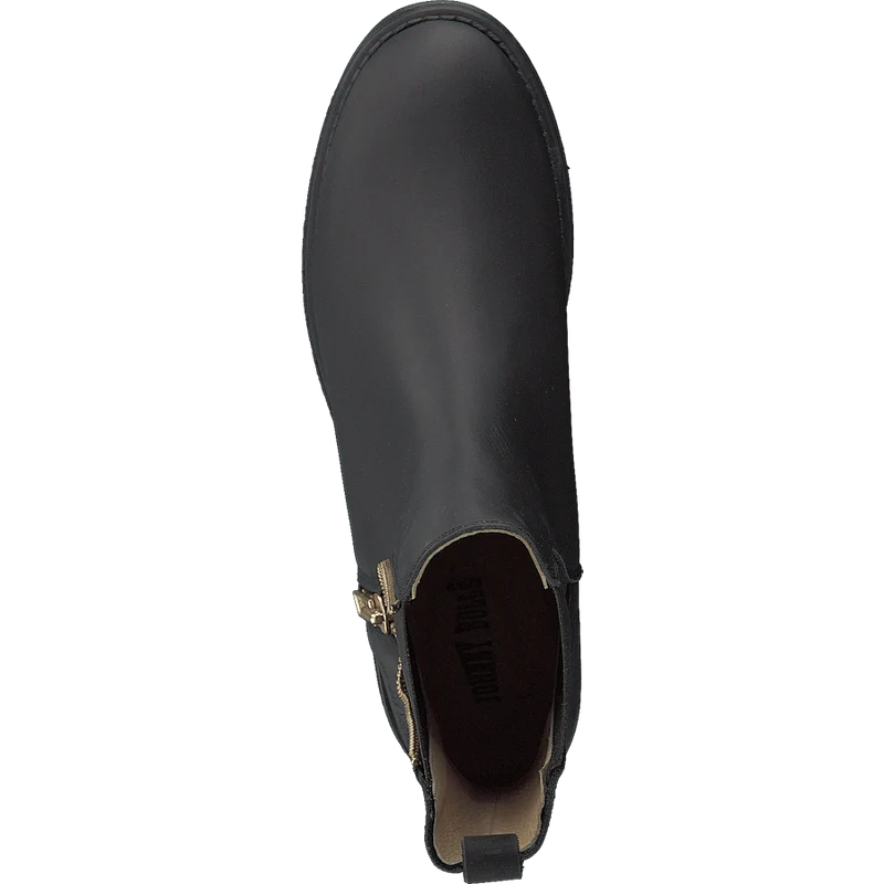 Low Chelsea Boot Black/shiny Gold