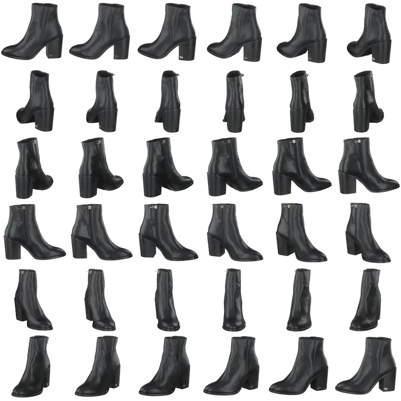Mono Color Heeled Black