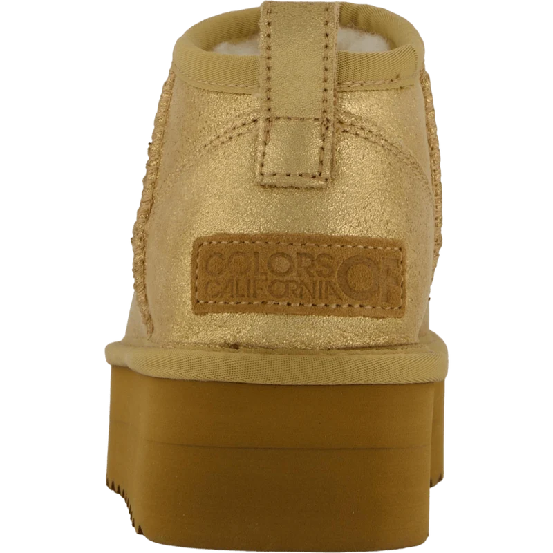 Lowboot Plateau Metallic Tan