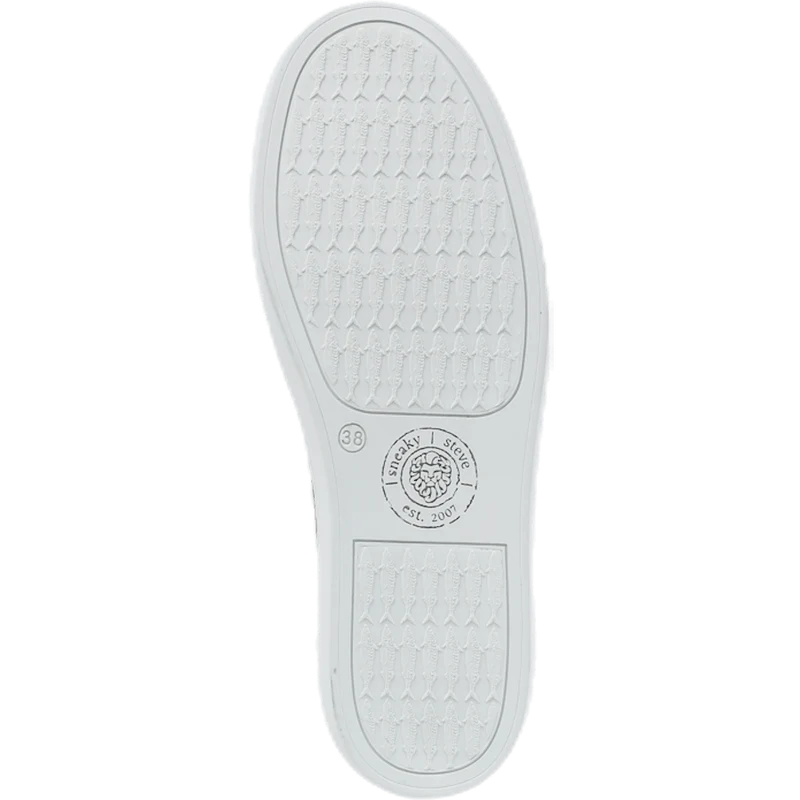 Silvermine Low Leather White