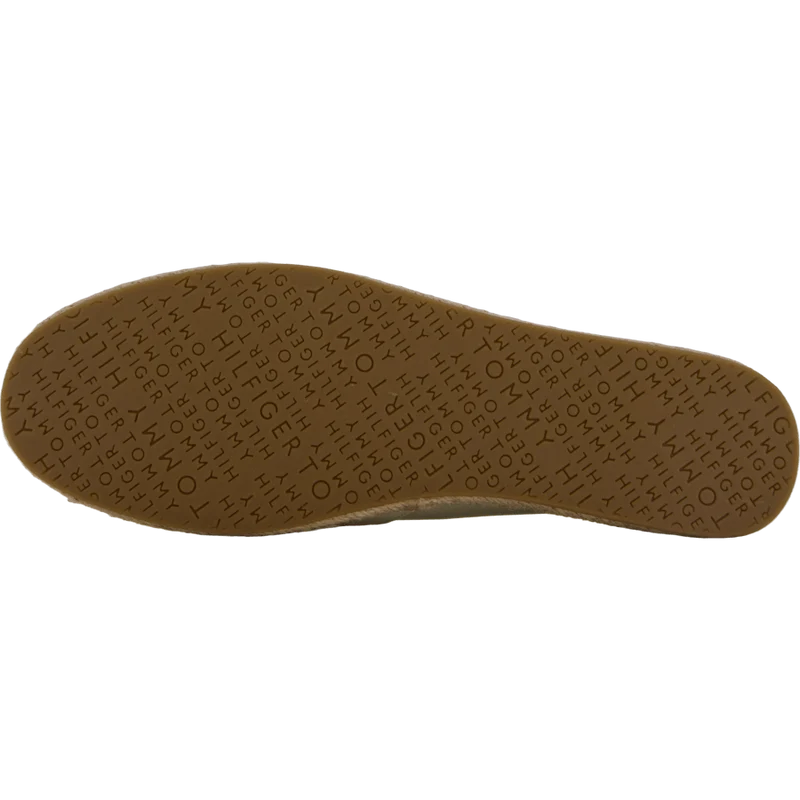 Th Logo Leather Espadrille Beige