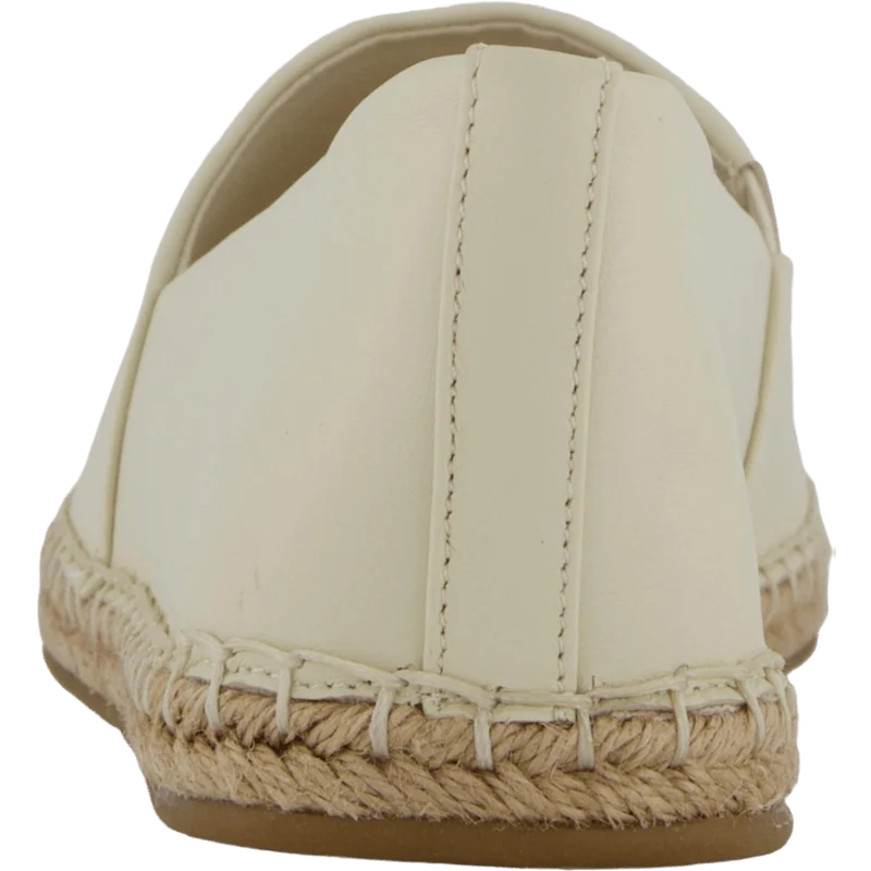 Th Logo Leather Espadrille Beige