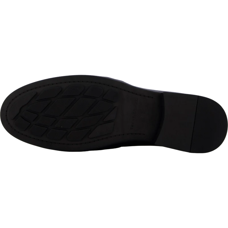 Th Chain Leather Loafer Black