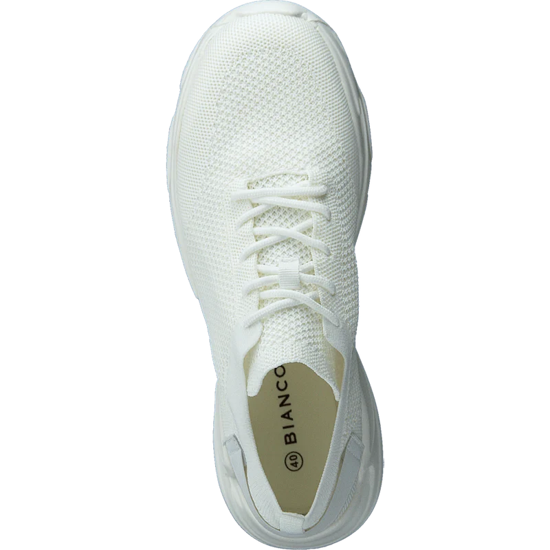 Biacase Laced Knit Sneaker 804 White 4