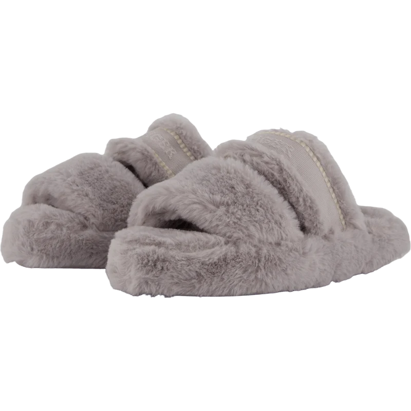 Hilfiger Fur Basics Slipper Grey Whisper