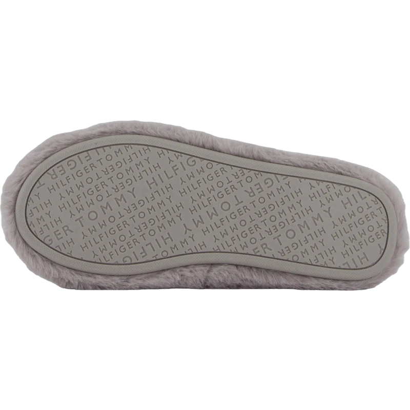 Hilfiger Fur Basics Slipper Grey Whisper