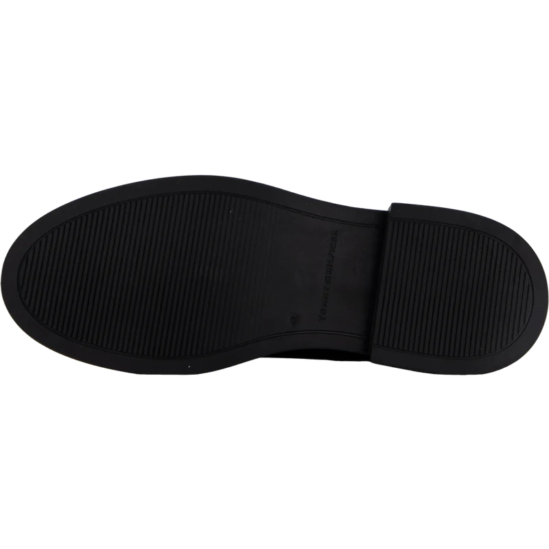Minimal Leather Chelsea Logota Black
