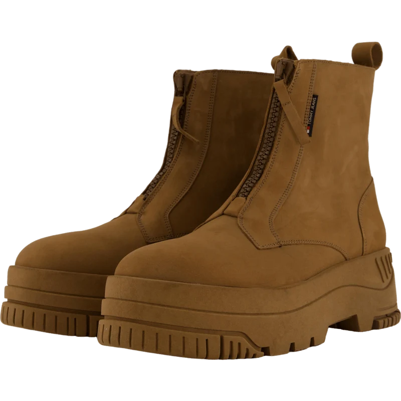 Tjw Zip Up Flatform Nubuck Bo Light Sepia Brown