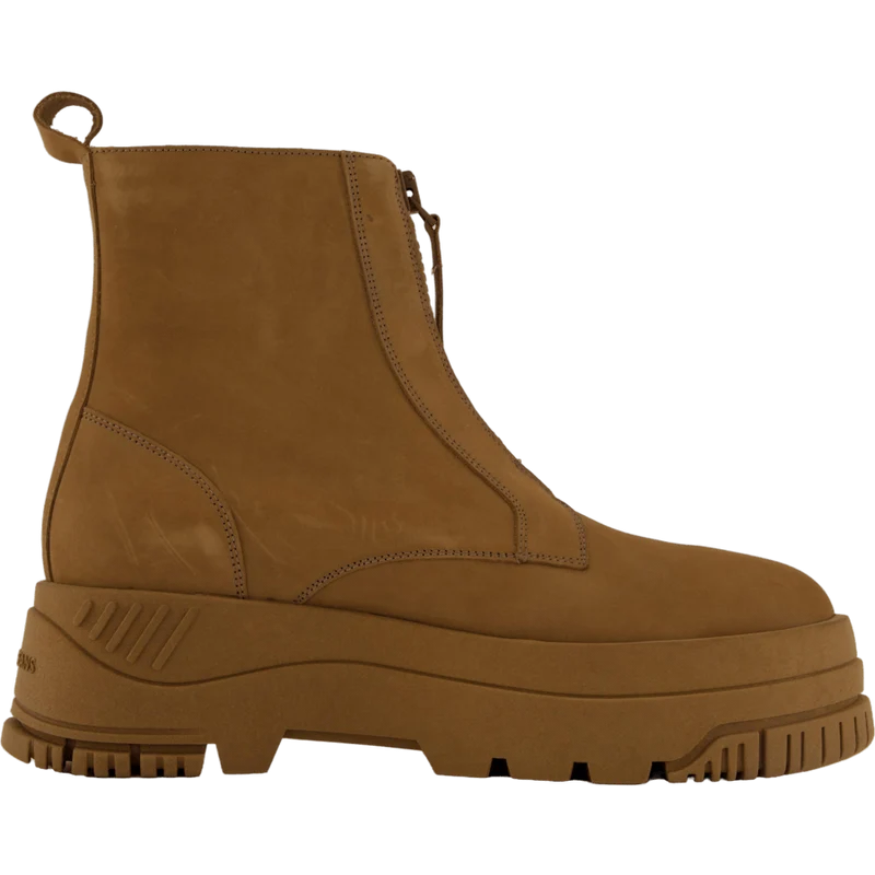 Tjw Zip Up Flatform Nubuck Bo Light Sepia Brown