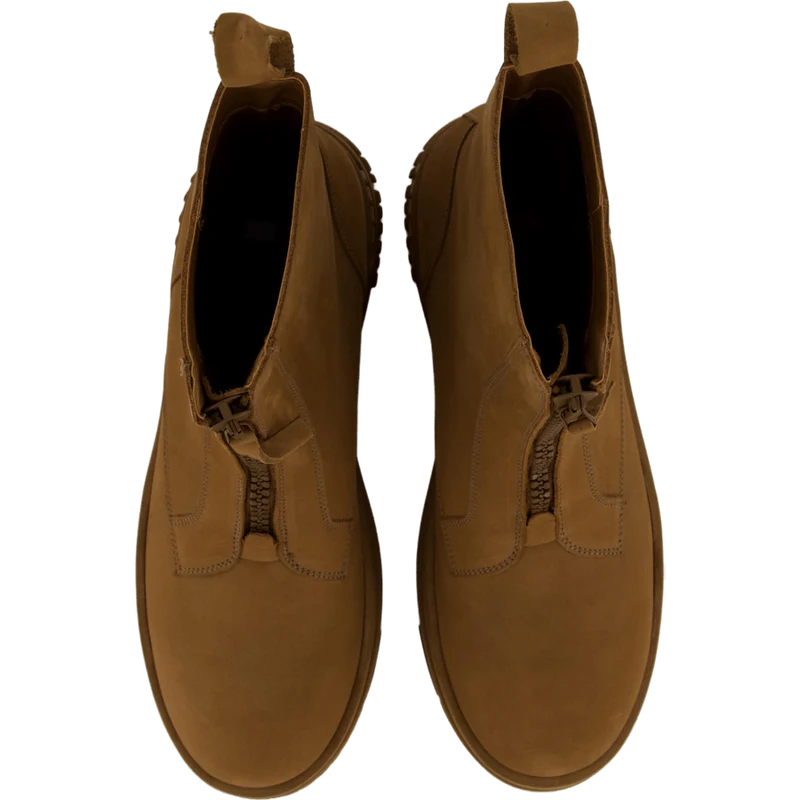 Tjw Zip Up Flatform Nubuck Bo Light Sepia Brown