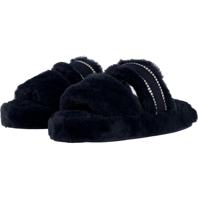 Hilfiger Fur Basics Slipper Space Blue