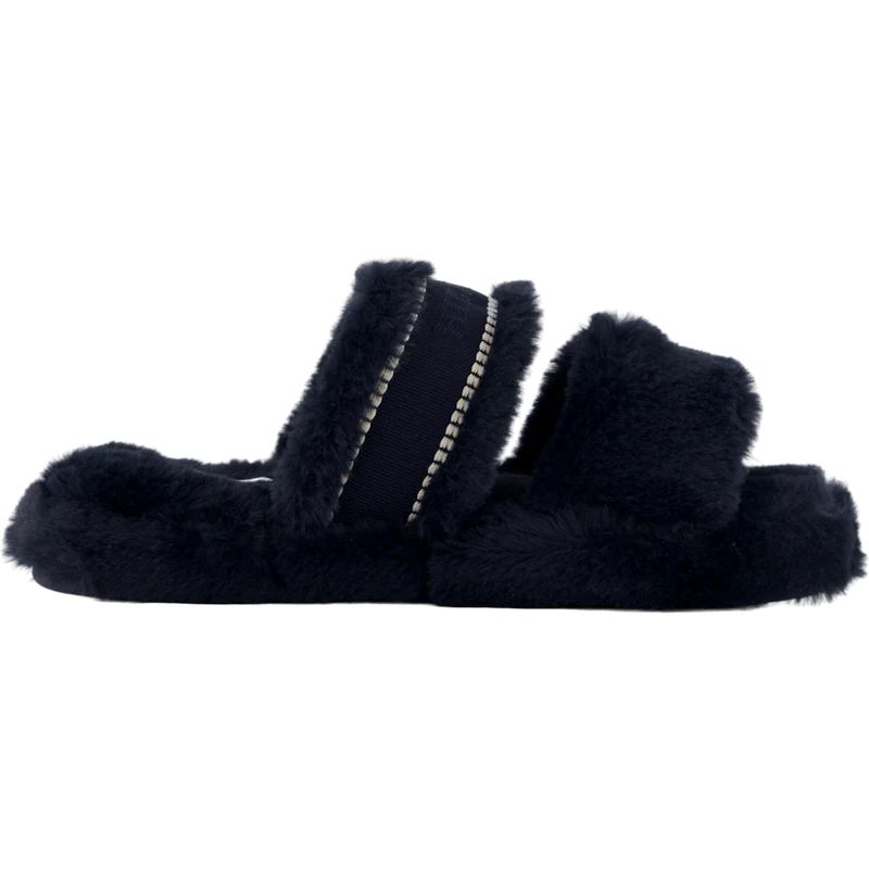 Hilfiger Fur Basics Slipper Space Blue