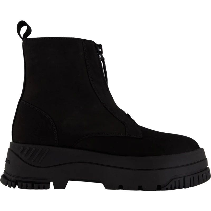Tjw Zip Up Flatform Nubuck Bo Black