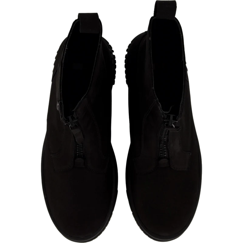 Tjw Zip Up Flatform Nubuck Bo Black