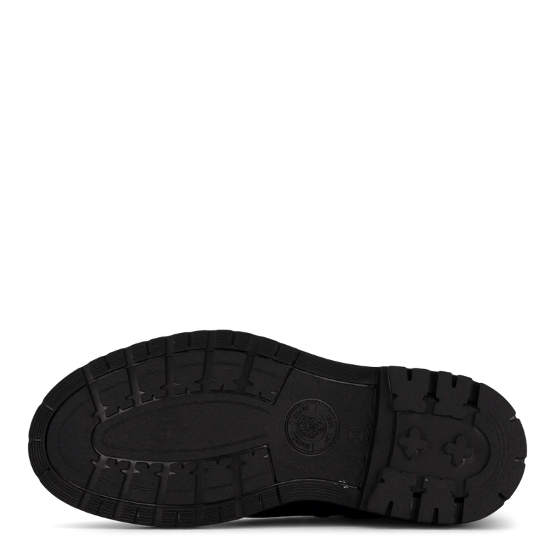Solid W Leather Shoe Black Sky