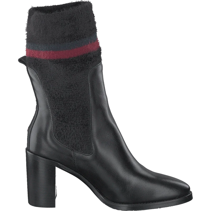 Cosy High Heel Leather Black